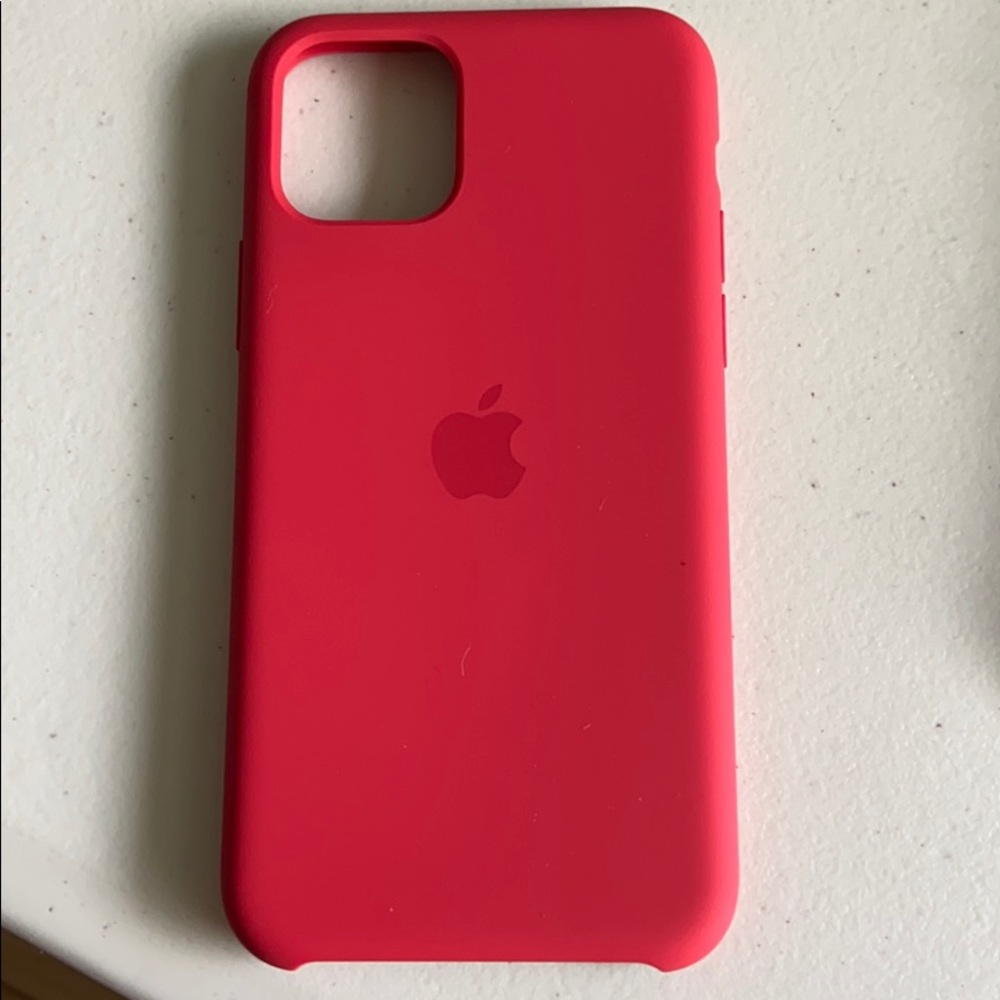 Barely Used Red Apple IPhone 11 Pro Phone Case